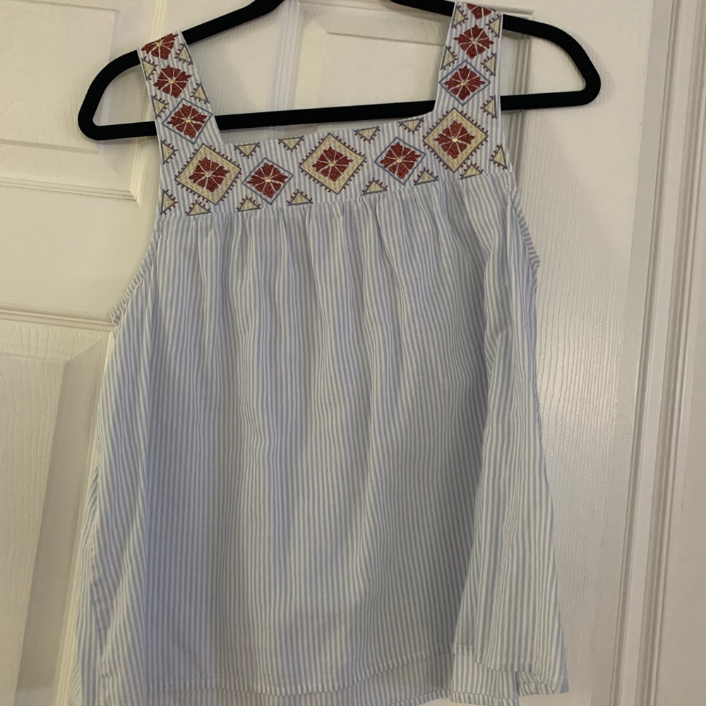 Madewell striped tank top